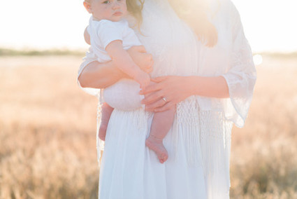 mother son golden hour photos