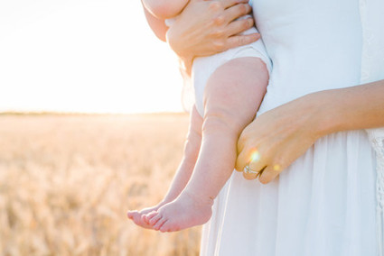 mother son golden hour photos