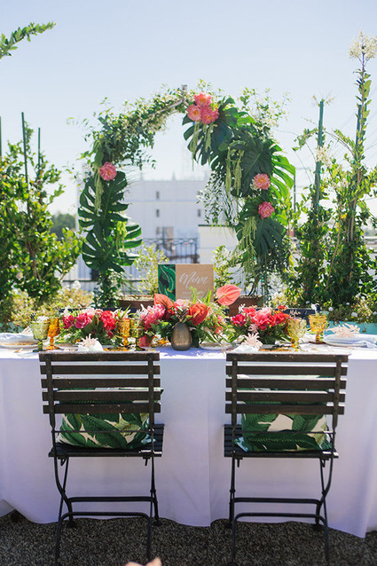 Aloha themed bridal shower
