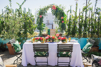 Aloha themed bridal shower