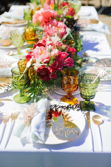 Aloha themed bridal shower