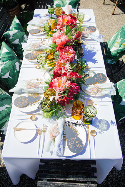 Aloha themed bridal shower