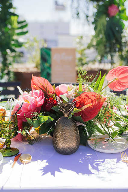 Aloha themed bridal shower