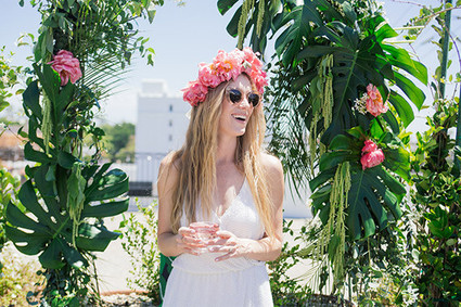 Aloha themed bridal shower