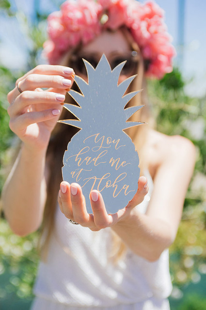 Aloha themed bridal shower