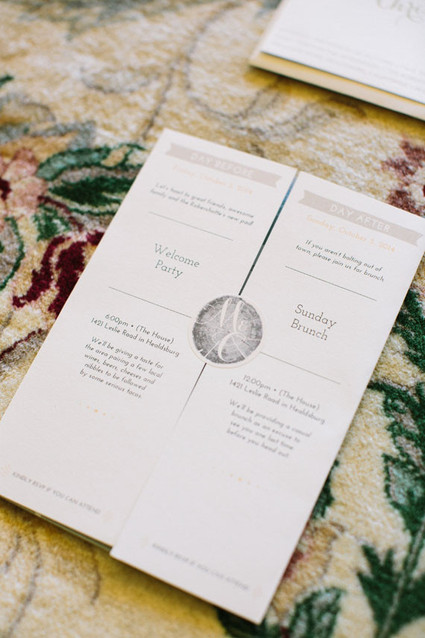 Illustrated wedding invitation