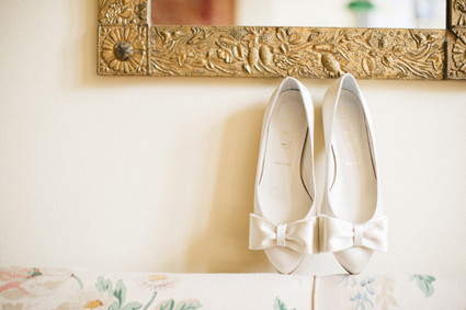 Intimate Garden Wedding Shoes Inspiration