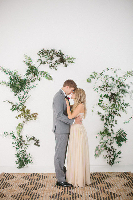 Organic bohemian ceremony portraiy