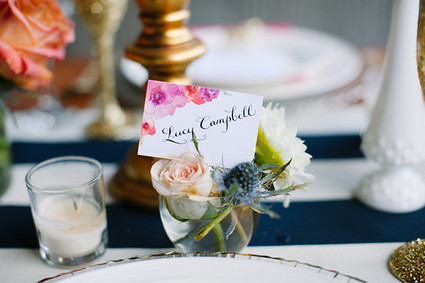 Floral Farm Wedding Escort Cards Inspiration