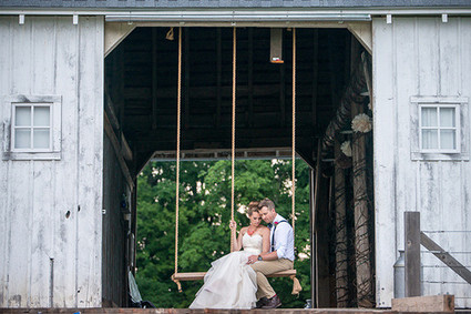 Floral Farm Wedding Portrait