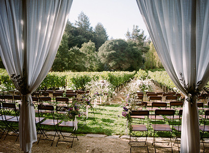 California vineyard wedding