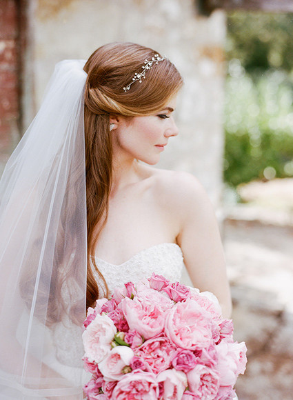 Pink rose bridal bouquet