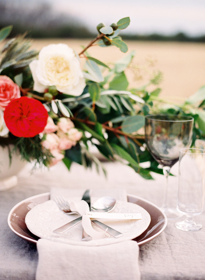 Rustic outdoor tablescape