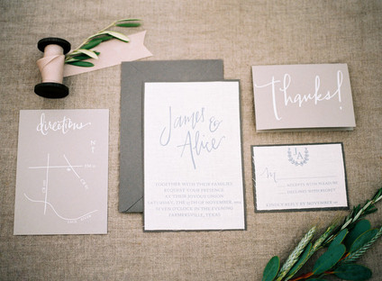 Simple wedding invitations