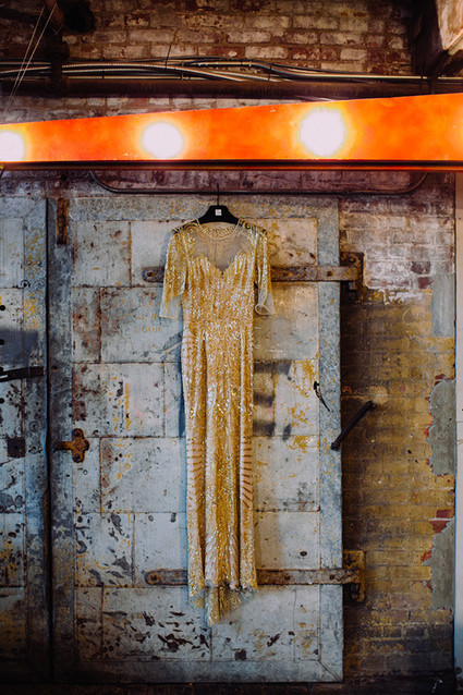 Gold wedding dress