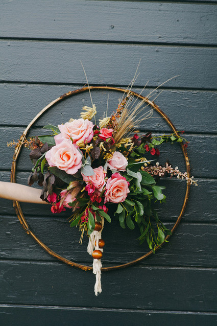 Bohemian wedding bouquet
