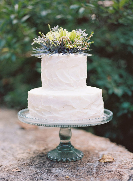 White wedding cake