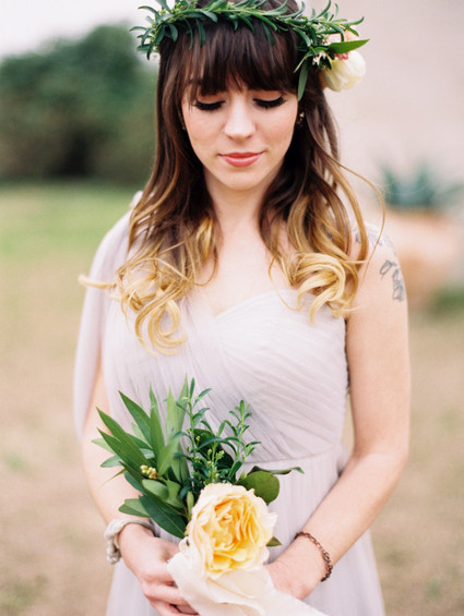 Spring garden editorial bridesmaid