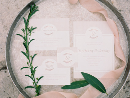 Spring garden editorial invitations