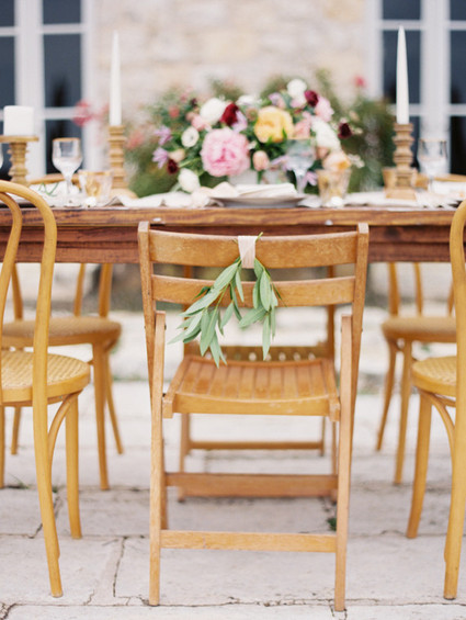 Spring garden editorial chair