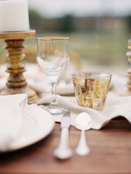 Spring garden editorial glassware