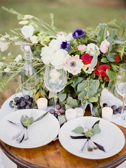 Tuscany bridal inspired tablescape