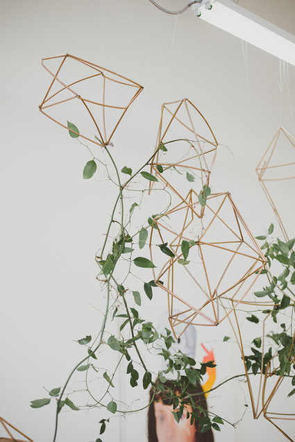 Gold wall decor
