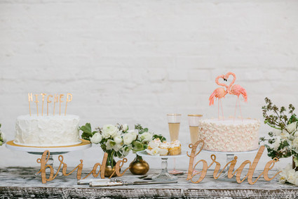 Bride dessert table