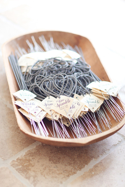 Sparkler wedding favors