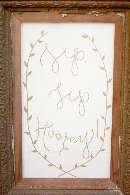 Wedding bar signage