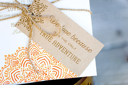 Rustic Moroccan invitation