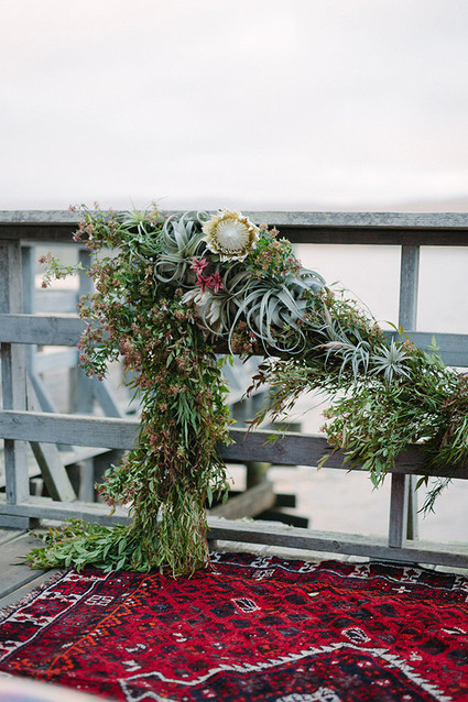 Green flower decor
