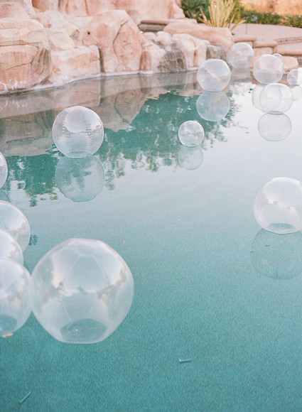 Wedding pool decor