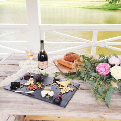 Cheese and fruit platter