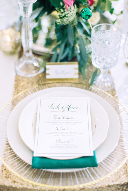 St. Patrick's Day menu