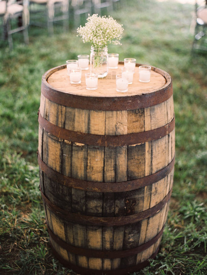 Rustic barrel decor