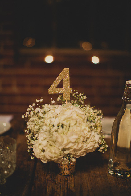 Gold table number Inspiration