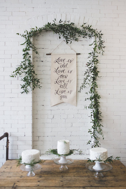 Vintage white dessert table