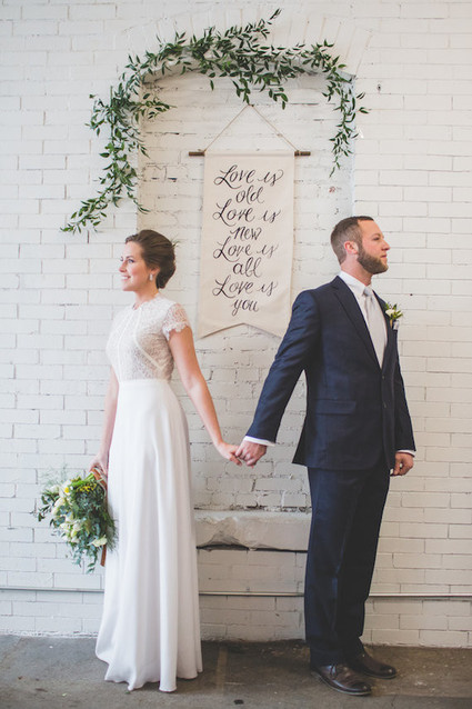 Vintage wedding portrait