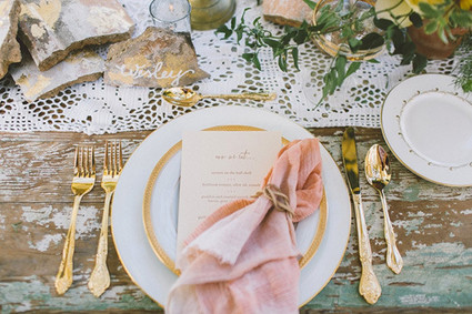 Summer Wedding Place Setting