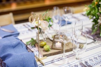 Blue tablescape