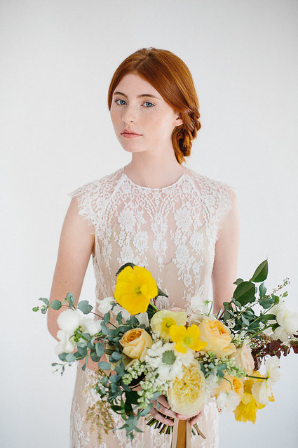 Low twisted updo