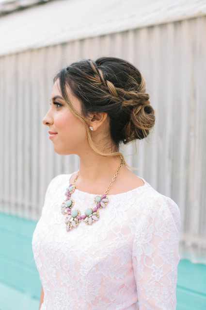 Braided wedding hair