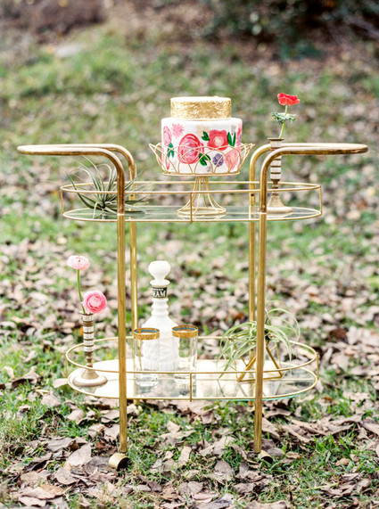 Modern Bohemian Wedding Cake