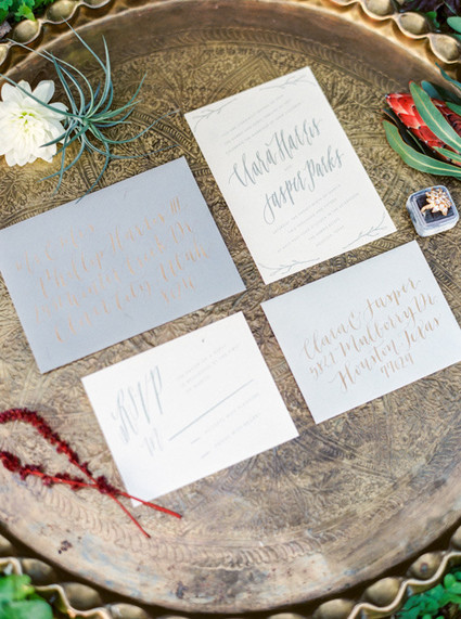 Modern Bohemian Wedding Invitations