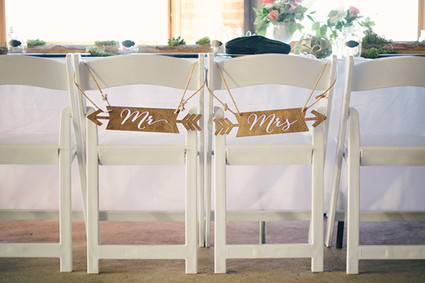White chairs with 