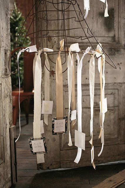 Industrial Wedding Escort Cards