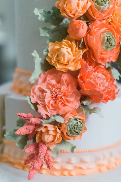 Modern Nautical Wedding Cake Decor