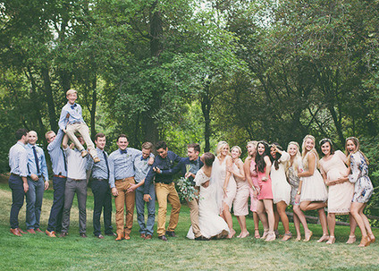 Backyard Utah Wedding Party