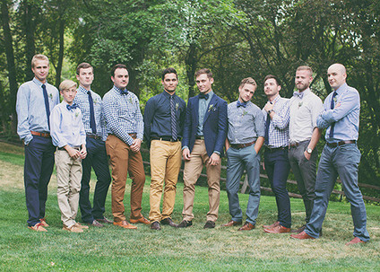 Backyard Utah Wedding Groomsmen